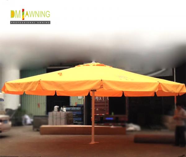 4m 5m Double Top Patio Umbrella Large Garden Parasol With Base