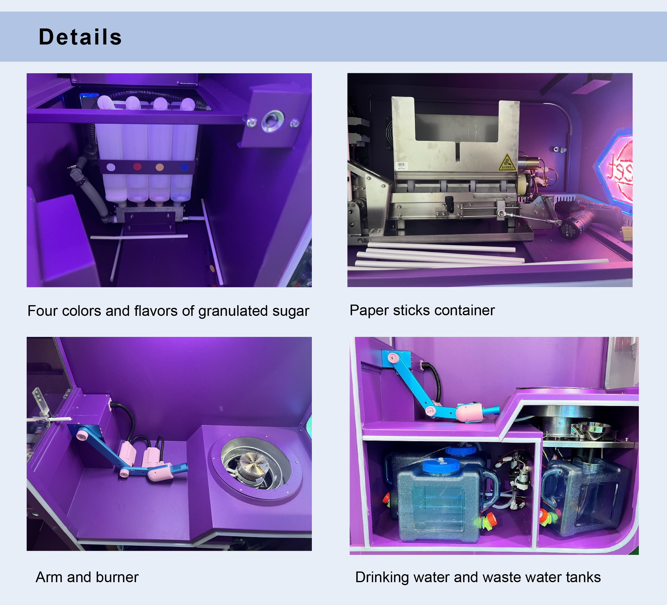 22" Touch Screen Auto Cotton Candy Vending Machine With Credit Card Payment System