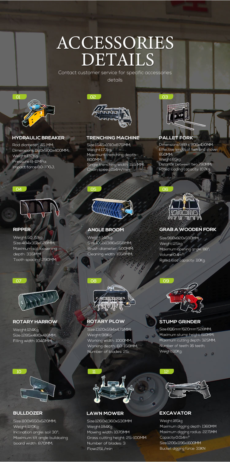 17.1KW 23HP Maximum Power Crawler Skid Steer Loader with Easy Operation and Performance