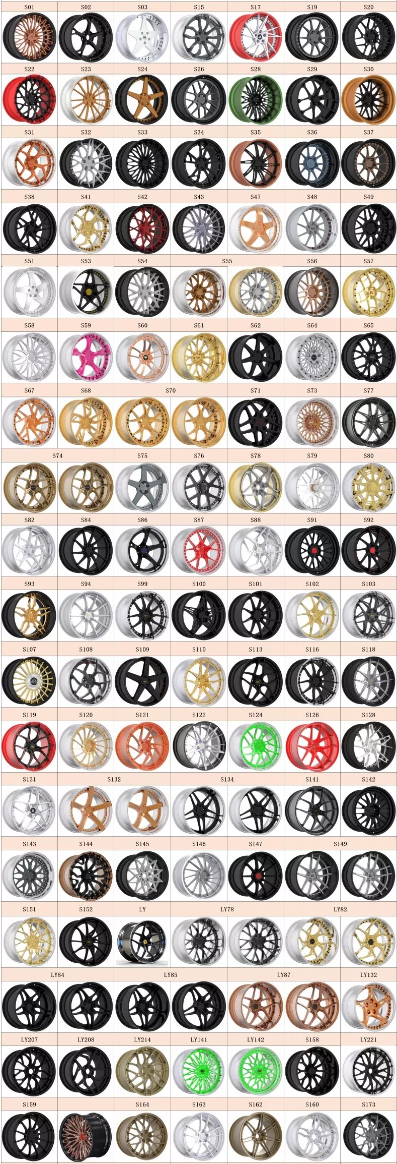 Custom forged 6061 aluminum alloy electroplate Chrome wheels rims