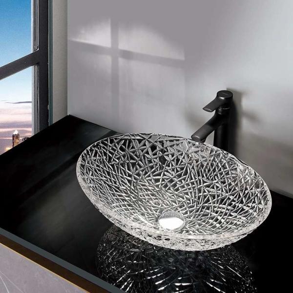 Oval Latest Hand Wash Basin Bathroom Sink 19.6 Inch * 14.2 Inch Italy Design
