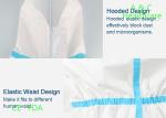 Anti Virus Disposable Protective Coverall Suit Non Woven ICU Usage