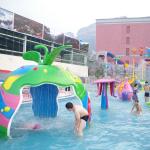 Kids Water Park Rides Large Splash Pad Fiberglass Water Games