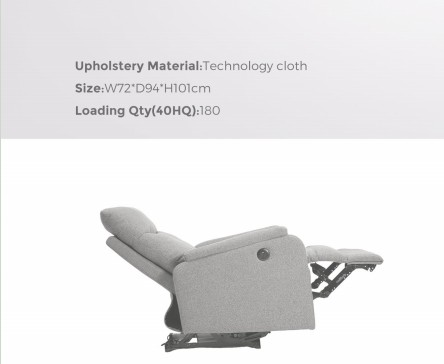 Fine Linen Lumbar Heating Massage Manual Recliner Seat Sofa Wall Hugger 3 Seater