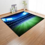 Grass Court Living Room Floor Carpets Green 3d Printed Rugs 1.5*1m