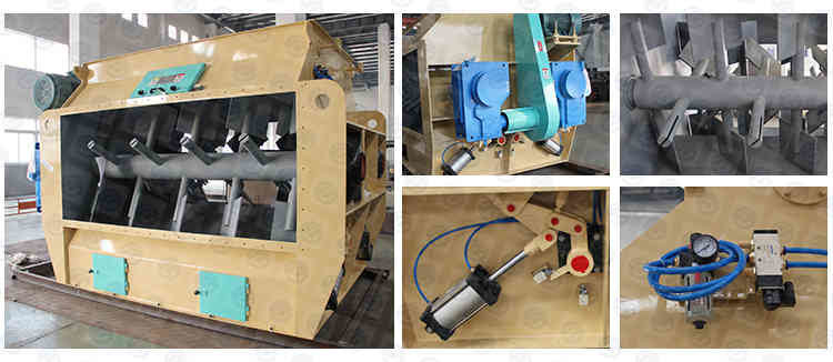 1.5TPH Stainless Steel Twin Shaft Mixers Suit For Livestock Poultry