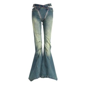 Quality Regular Fit Straight Jeans Pants with Pockets wholesale