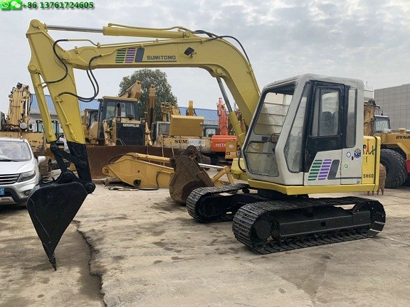 6 Ton Operate Weight Used Excavator Machine 400mm Shoe Size 0.3m³ Bucket Size