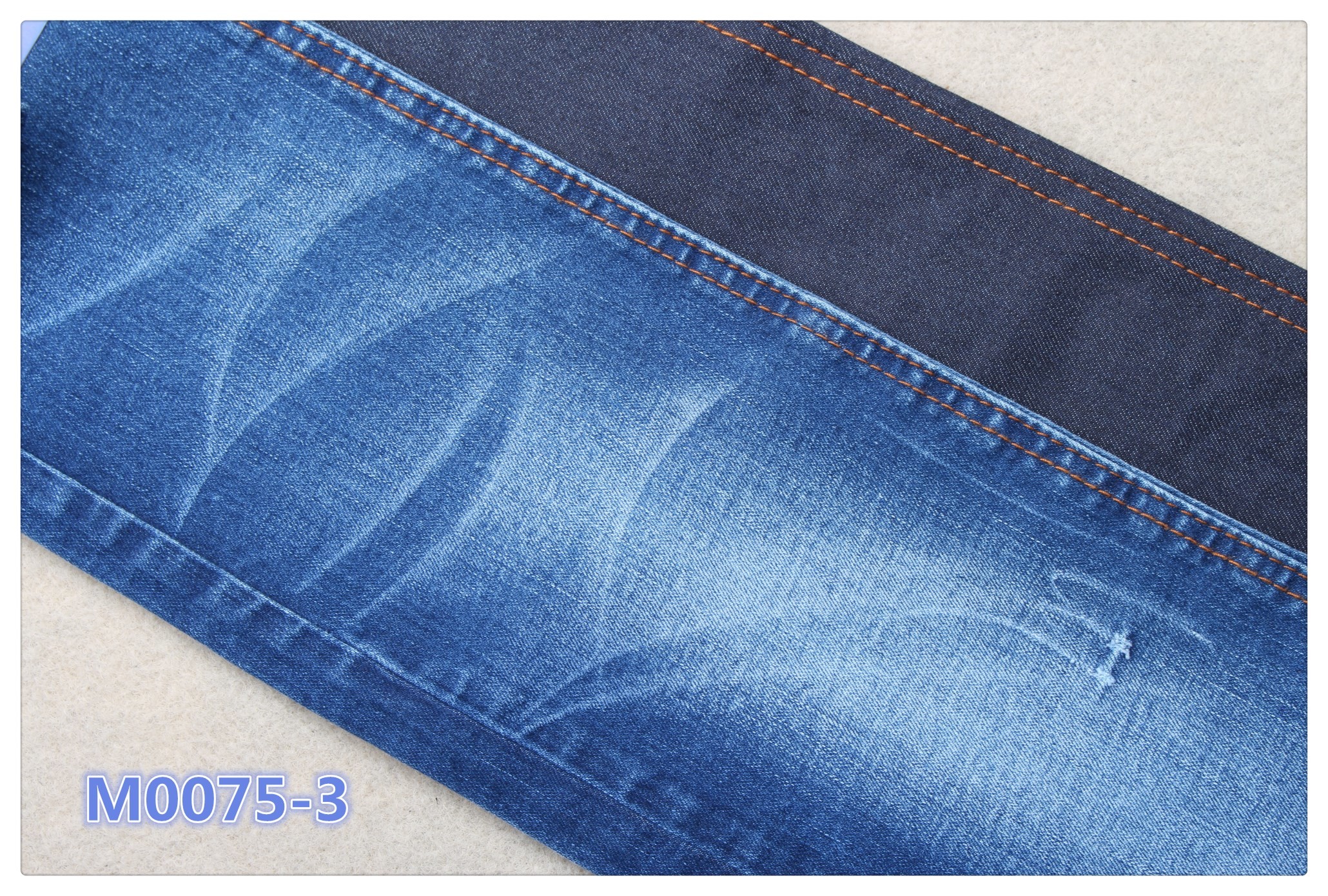 Dark Blue 9.4oz 2% Lycra 72% Cotton 26% Polyester Denim Fabric Denim Raw