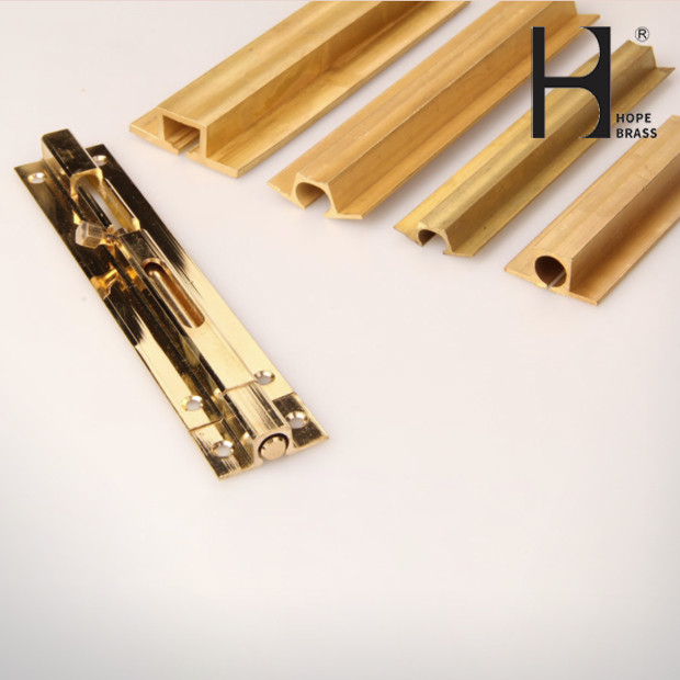 Anti Corrosion Brass Cylinder Lock , H62 Extruded Brass Profiles