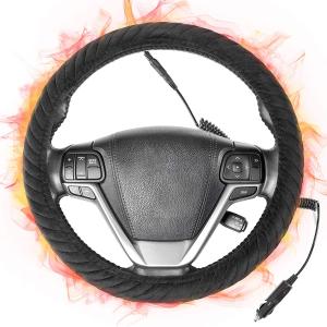 Quality Graphene Heated Steering Wheel Cover Far Infrared PU Leather Material ODM wholesale