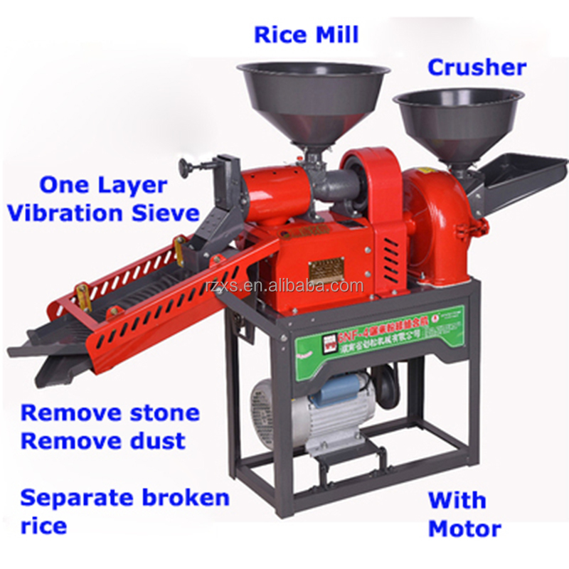 Modern Auto Combined Paddy Corn Polisher Whitener Mini Rice Mill for Single Phase