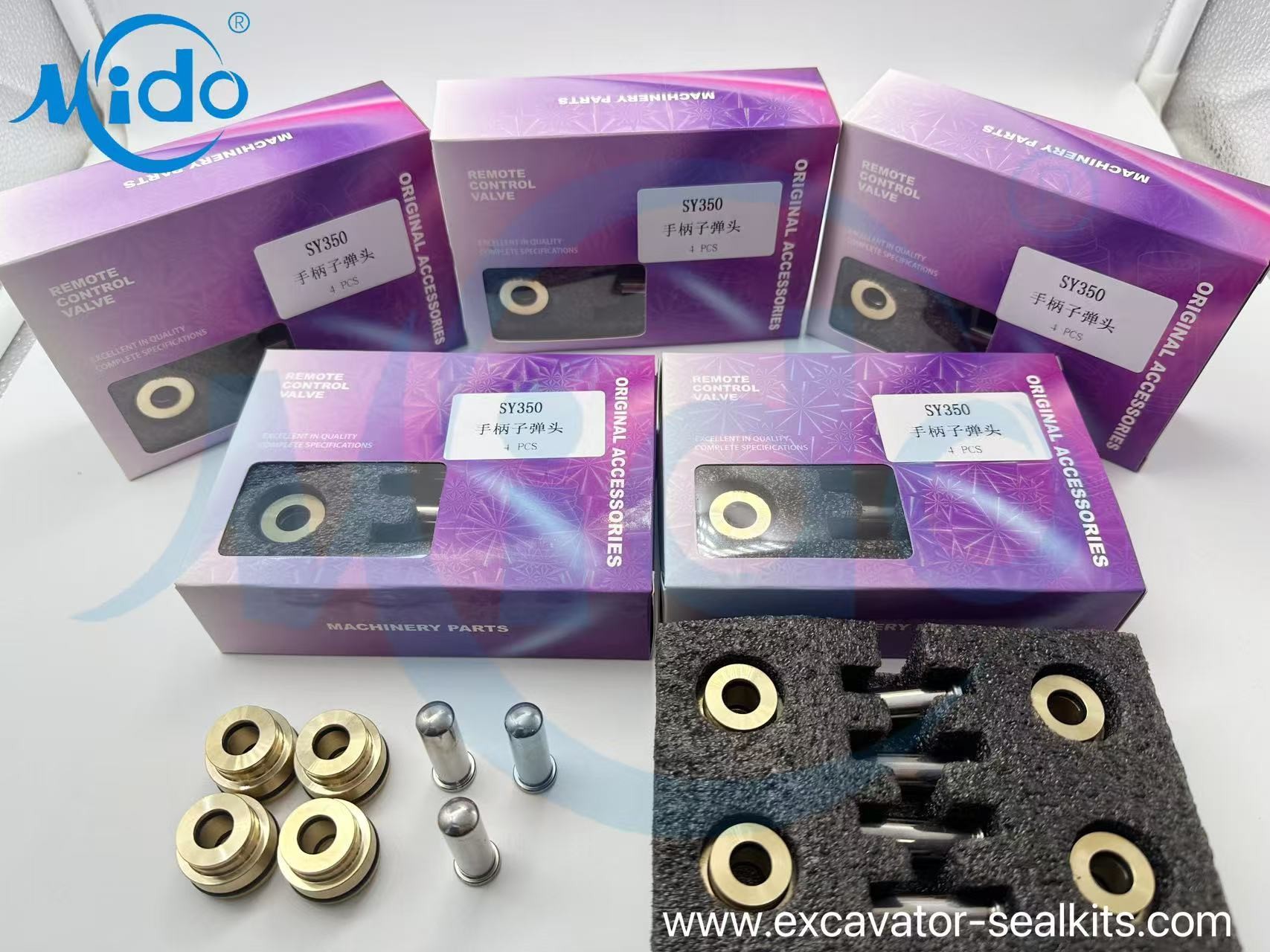 SY350 Great Efficency Wholesale Excavator Remote Control Valve Polit Valve Pusher Seals