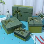 Green Lid And Base Box Rigid Cardboard Carton Box Gift Packaging Paper Boxes