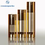 Special 15ml 30ml 50ml gold frosted vacuum skin care silver chambercosmetic