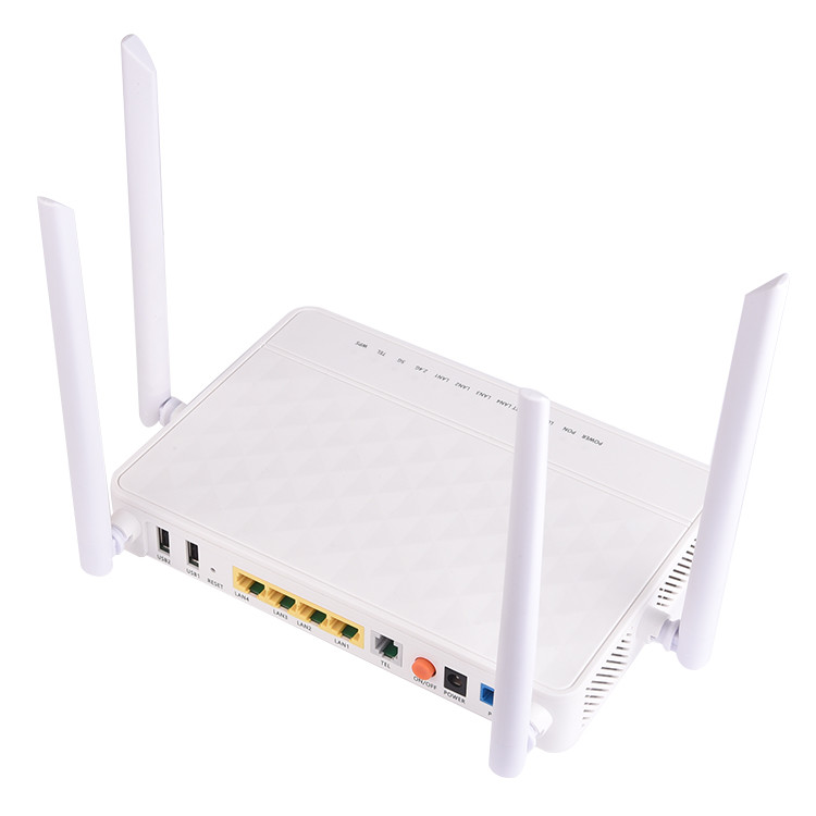 2.4G 5.8G 2USB GPON ONU 5DBI 4 Antennas AC XPON ONU