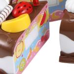 DIY 5.9inch Wooden Fruit Cutting Set Birthday Cake Toy Plastic