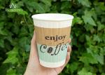 White Hot Beverage Paper Cups , Biodegradable Drinking Cups Custom Flexco