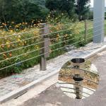 Road Wire Rope Barrier Fences Stainless Steel Cable Barrier With Flexible