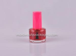 Quality UV coating nail polish 15ml round straight nail polish bottle nail polish packaging plastic cosmetic packaging wholesale