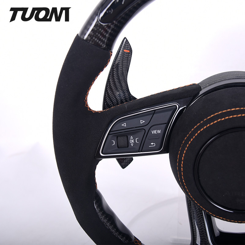 RS3 S3 A3 A4 RS4 Audi Carbon Fiber Steering Wheel With LED Design