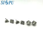 SMA flange mounted socket female slotted RF coaxial connector