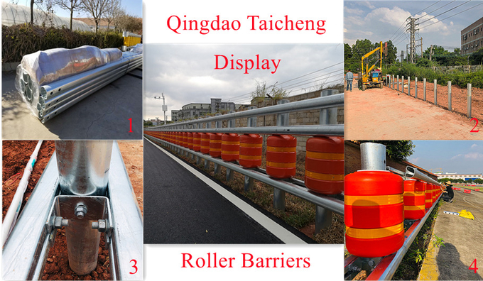Modular Road Safety Protective Rolling Barriers Easy To Install 0