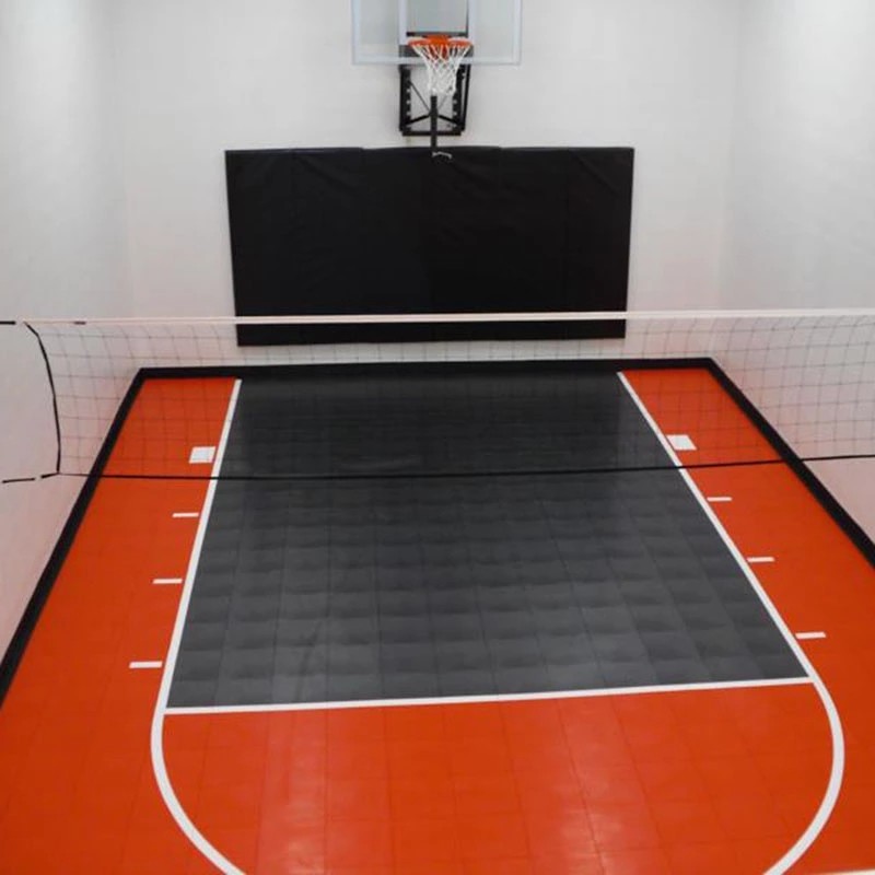 Non Slip 2500N Outdoor Sports Surfaces Eco Interlocking Gym Flooring