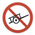 Sale Non-motor Vehicles Prohibition Driving Signs Reflective Film Round Metal