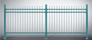 Quality Industrial Safety Ornamental Aluminum Fence , Metal Garden Fence wholesale