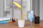 Creative Free Bird LED Table Lamp USB Rechargeable Touch Lamp With Pen Holder