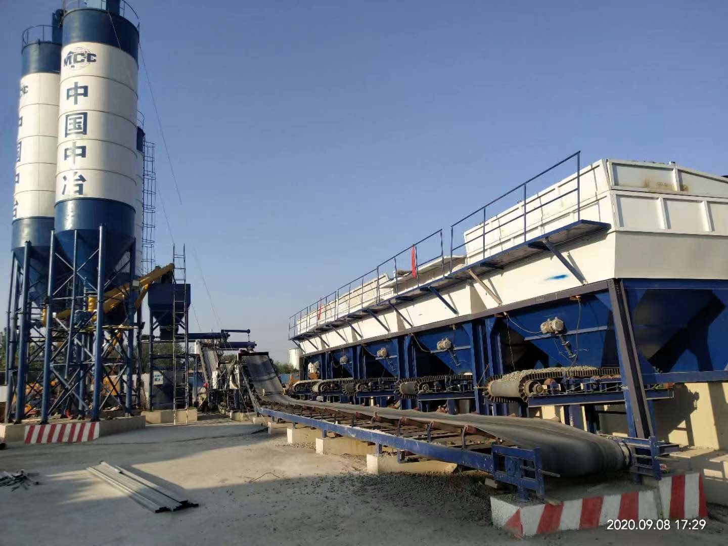Belt Conveyor Stabilized Soil Mixing Plant Electric Power