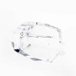 70ml Square Shape Glass Perfume Bottles With Gold Lid Pressure Sprayer