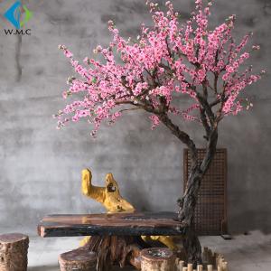 Quality Peach Fake Blossom Tree For Living Room Hotel Shopping Mall Decoration wholesale
