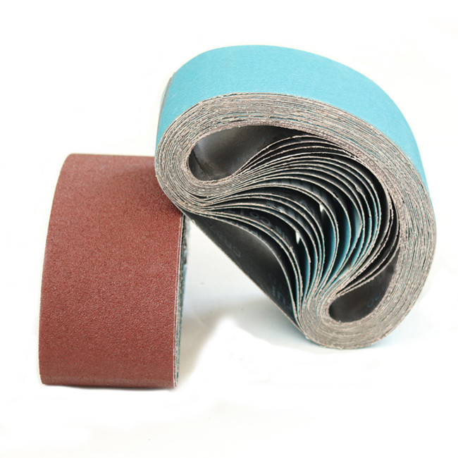 3x21inch 75x533mm Abrasive Sanding Belts Aluminum Blue Zirconia Cloth Woodworking