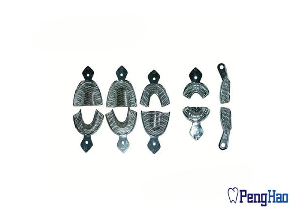 Stainless Steel Dental Lab Tools / Dental Materials Impression Tray Multi Sizes