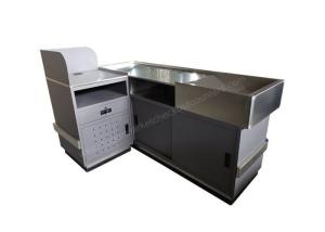 Quality Left Or Right Sided Shop Checkout Counter / Stainless Steel Cash Register Table wholesale