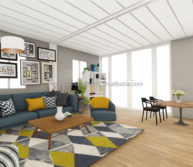 Container Houses Modern Design for Quick and Affordable Assembly of 3 Rooms 2 Bathrooms Prefabricated House