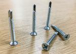 Flat Countersunk Head Full Thread Self Drilling Screws UPVC 3.9x19