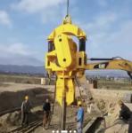 Pressure Vessel Mini Excavator Sheet Pile Vibro Hammer 60kw Electric Vibro