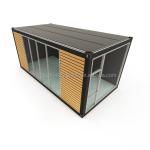 20ft 40ft Prefabricated Container Houses Modern Design Wooden Color Prefab Homes