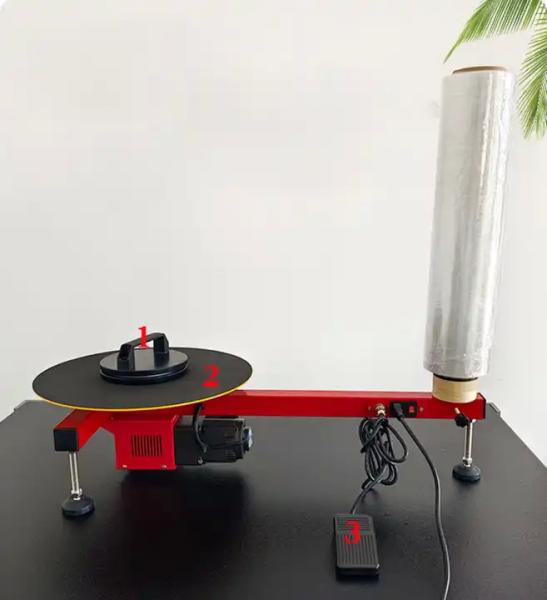 Cheap PE Film Stretch Film Carton Box Wrapping Machine Customized 110V for sale