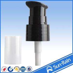 Quality Black Plastic Cosmetic Lotion Bottle Pump / Treatment Pump with overcap wholesale
