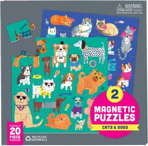 Quality Cats Dogs Magnetic Jigsaw Puzzle 6.5 x 6.5&quot; Multicolor wholesale