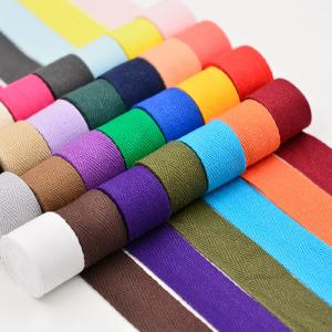 Quality Herribone Design Cotton Ribbon Purple Orange Cotton Twill Tape wholesale