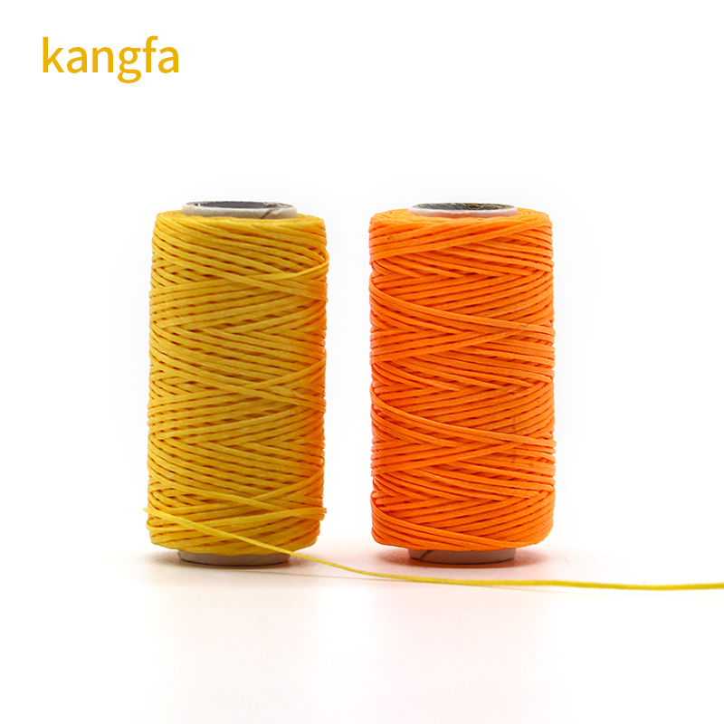 Waterproof 0.8mm Flat Waxed Thread for Leather Durable and Flexible 210D/16 Yarn Count