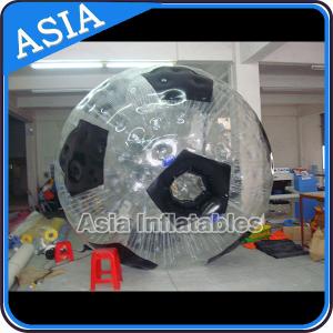Quality Football Shape Inflatable Zorb Ball , Zorbing Ball Used On The Sea wholesale