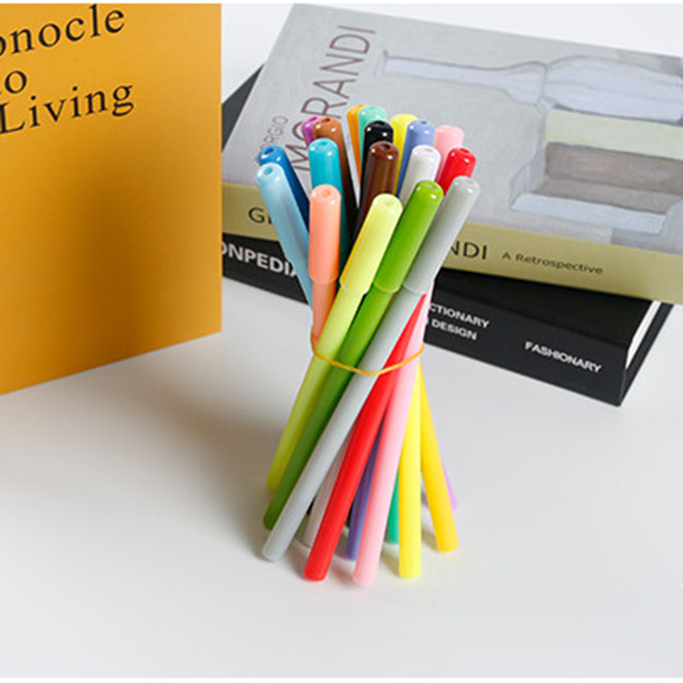 Korean Cute Classic Plastic Gel Pens Set for Office and School Supplies Novelty Design