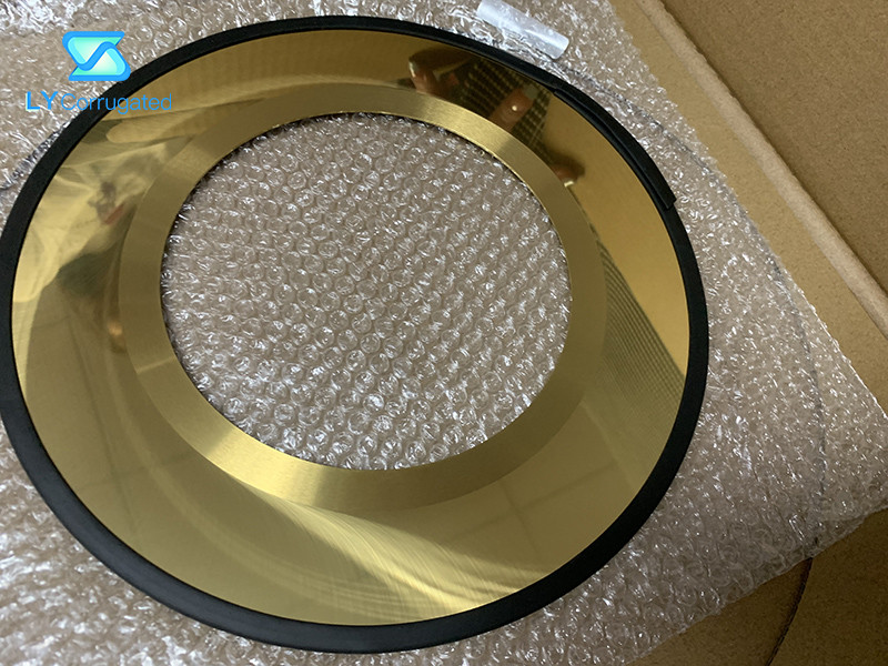 90.0-92.5hra Golden Coated Circular Slitter Blades For Paper Cutting Slitter Machine