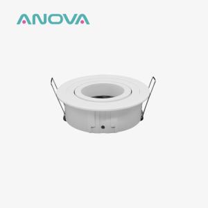Quality IP20 Renewable MR16 Downlight Housing Tilted Cutout 82mm Downlight Enclosure wholesale